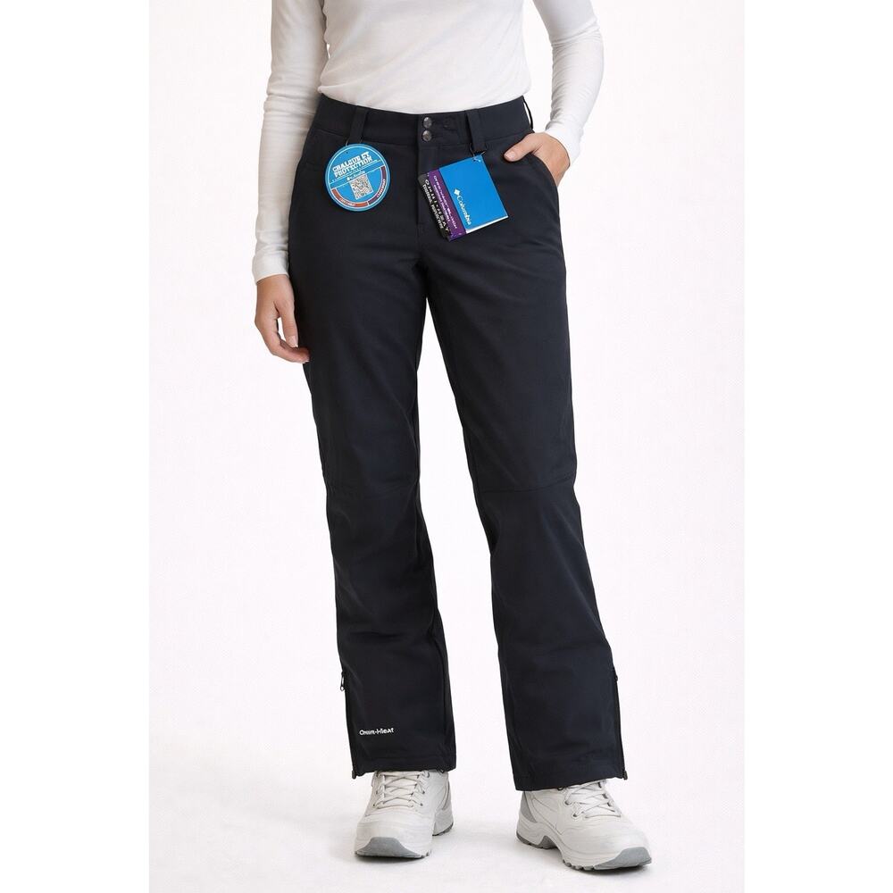 Columbia Roffe II Ski Pants Women’s 8 NWT Omni-Heat Omni-Shield Black Snow Pants